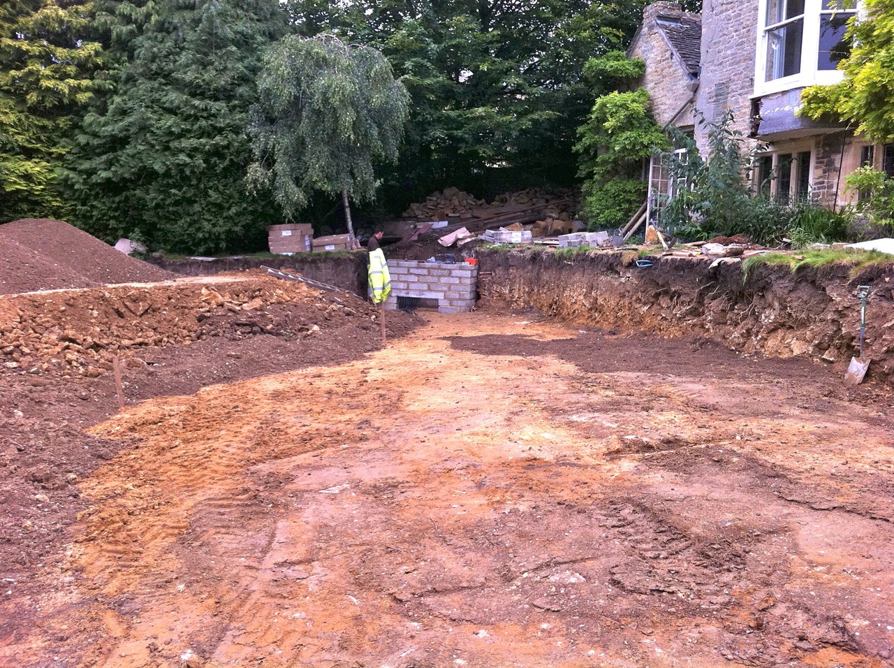 ground source heating excavation